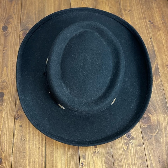 Golden gate hat co black wool cowgirl hat size medium - Picture 5 of 9